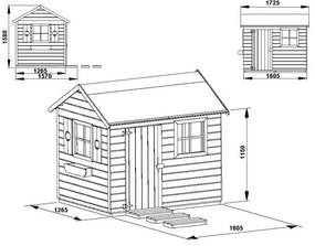 Marimex | Detský drevený domček Chata | 11640422