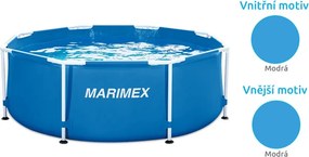 Marimex Nadzemný bazén s oceľovou konštrukciou Florida 2,44 x 0,76 m 10340232 modrý