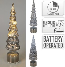 Vánoční LED světelná dekorace Karter 40 cm šedá/teplá bílá