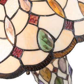 Stolná lampa Tiffany Sun stones - 40 * 60cm 2x E27 / 60W