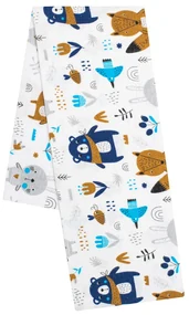 Flanelová plienka s potlačou New Baby les biela