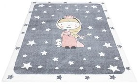 Detský koberec Anime 893 sivý