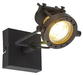 Inteligentné bodové svetlo čierne vrátane Wifi GU10 - Suplux