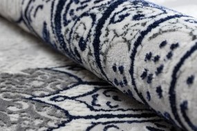 Koberec ALLURE 5715 svetlosivý / granátový