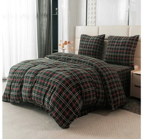 Mikroplyšové obliečky GLENMOORE zelené Rozmer obliečky: 70 x 90 cm | 140 x 200 cm