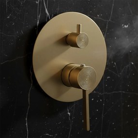 Rea Foster, podomietková sprchová súprava + BOX inštalačný systém, zlatá matná, REA-P6441