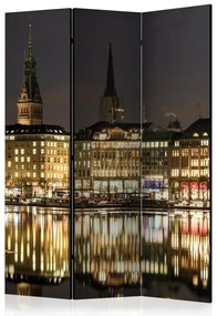 Artgeist Paraván - Night in Hamburg [Room Dividers]