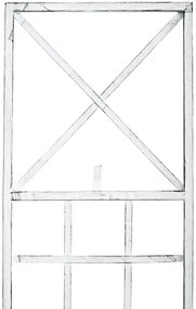Mriežka na popínavé rastliny Trigo - 198 x 40 cm - Biela antik