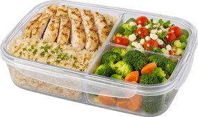 Orion Krabička na jedlo LOCK&LOCK, 3 sekcie, 1 L, 21x15x6cm