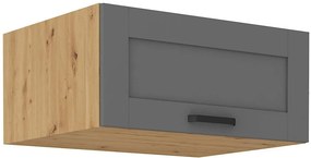 Horná kuchynská skrinka Lucid 80 NAGU-36 1F (korpus: dub artisan + front: mdf dustgrey). Vlastná spoľahlivá doprava až k Vám domov. 1134751