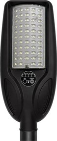 LED stmievateľná solárna pouličná lampa so senzorom VENICE 50W/4000 mAh IP65 čierna + diaľkové ovládanie
