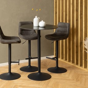 Tmavozelená barová stolička s nastaviteľnou výškou (výška sedadla 86 cm) Adisa – Actona