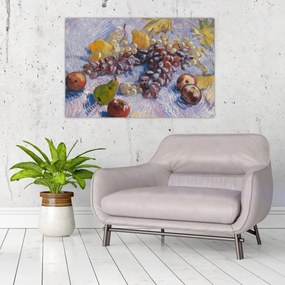 Obraz - Vincent van Gogh, Grapes, Lemons, Pears, and Apples, reprodukcia (90x60 cm)