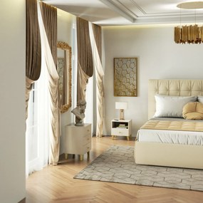 Komoda MOBI K-03 kašmír/zlatá