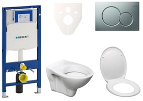 Cenově zvýhodněný závěsný WC set Geberit do lehkých stěn / předstěnová + WC S-Line S-line Pro 111.300.00.5ND3