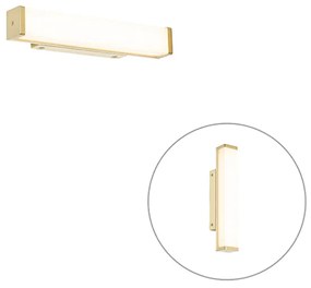 Kúpeľňová nástenná lampa mosadz 32 cm vrátane LED IP44 - Cascada