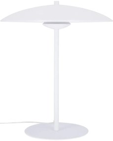 Biela LED stolová lampa s kovovým tienidlom (výška 41 cm) Lund – Candellux Lighting