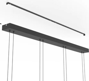 Eglo 390433 - stmievateľný LED luster na lankách HORTUNAS 4xLED/5,8W/230V čierna/dymová