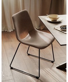 Svetlohnedé jedálenské stoličky v súprave 1 ks Zahara – Kave Home