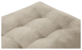 Béžová zamatová podnožka Milo Casa Santo