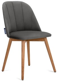 Konsimo Sp. z o.o. Sp. k. Jedálenská stolička BAKERI 86x48 cm šedá/buk KO0078