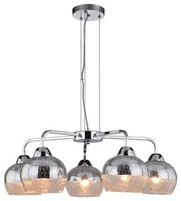 Luster na lanku CROMINA 5xE27/60W/230V