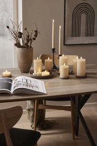 STAR TRADING Čajová LED sviečka Flamme Beige 4 cm – set 2 ks