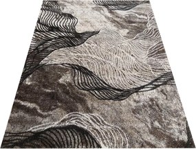 DY Hnedý koberec s abstraktným vzorom Panamero 11 Rozmer: 60x100 cm
