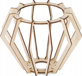 BERGE LED závesné stropné svietidlo, drevený trám, 2xE27, brilantný drevený luster