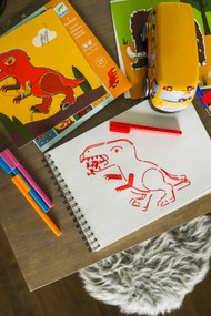 Kresliace šablóny – Dinosaury