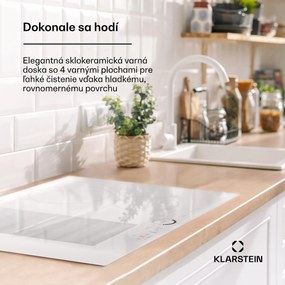 Klarstein Delicatessa 70 Hybrid, vstavaná indukčná varná doska, 4 zóny, 7000 W, sklokeramika