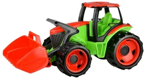 Lena Traktor s lyžicou plast modro-sivý 65cm v krabici od 3 rokov 02055