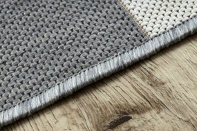 Koberec Floorlux sizal flat 48644/637- Pásy sivo biely