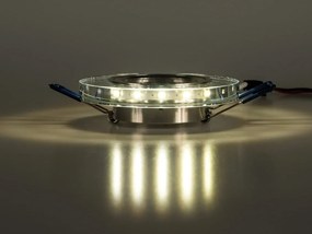 BERGE Podhľadové bodové svietidlo BRG71023 nevýklopné - GU10 - okrúhle + svietiaca LED pásik 3W neutrálna biela
