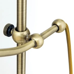 Orion LA 4-1213/1 - Stolná lampa OLD LAMP 1xE27/40W/230V biela/mosadz