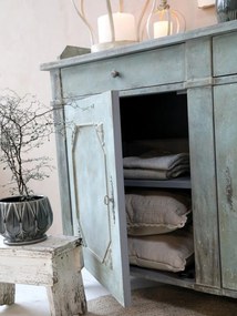 Opálová antik drevená komoda French antiek - 153*51*112cm