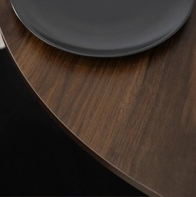 Stôl ERION 90 cm Orech / Čierny