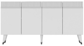 Skrinka Defne White and Silver