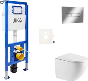 Závesný WC set do ľahkých stien / predstenová SAT SIKOJSREX67CR