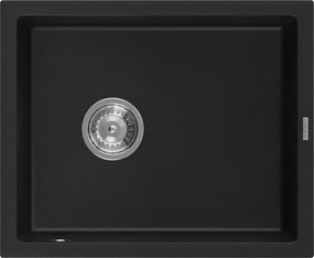 Mexen Pedro - drez granitový 56,0x46,0cm, 1-komorový, čierna, 6508561000-77