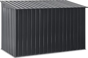 Kovový prístrešok, 3 popolnice, výklopné veko, 200×105×128cm