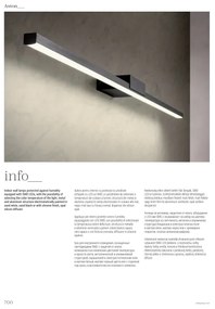 Redo01-3270-LED Kúpeľňové osvetlenie zrkadla ASTON LED/12W/230V CRI90 IP44 čierna