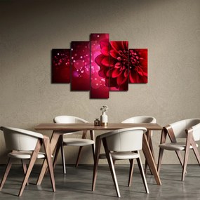Obraz červené kvety (150x105 cm)