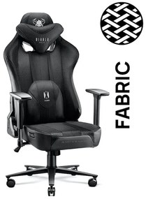 Látkové herné kreslo Diablo X-Player 2.0 Normal Size: čierne Diablochairs