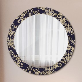 Okrúhle ozdobné zrkadlo Kvetinový vzor fi 70 cm