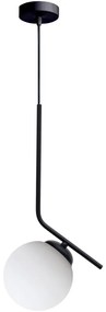 Luster na lanku FIRA 1xE27/60W/230V čierna