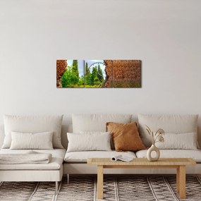 Obraz - Záhrada Eden (s hodinami) (90x30 cm)