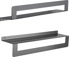 Gedy Gedy, CLEO polica s držiakem uterákov 500mm, gun metal, 2019815