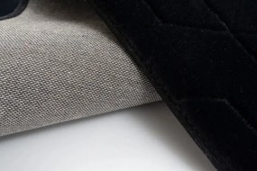 Koberec RABBIT 3D čierny kruh