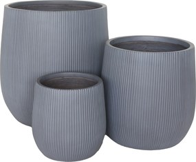 Set 3 ks kvetináčov Deanina (čierna). Akcia -16%. Vlastná spoľahlivá doprava až k Vám domov. 1146440